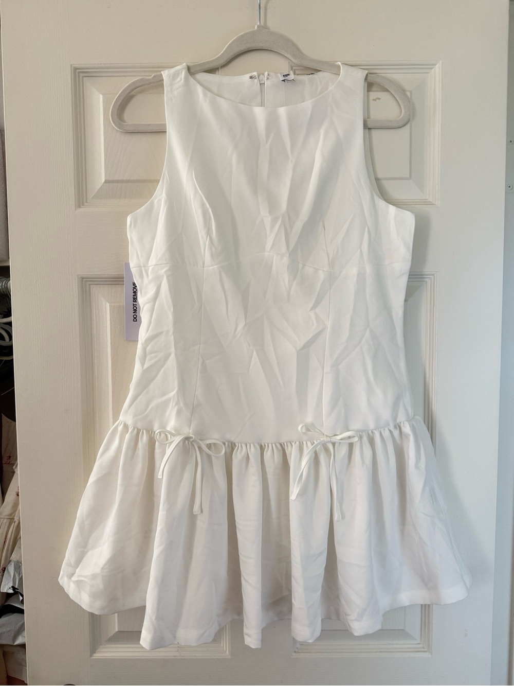 BNWT Princess Polly Milienne White Bow Mini Dress - Picture 5 of 8